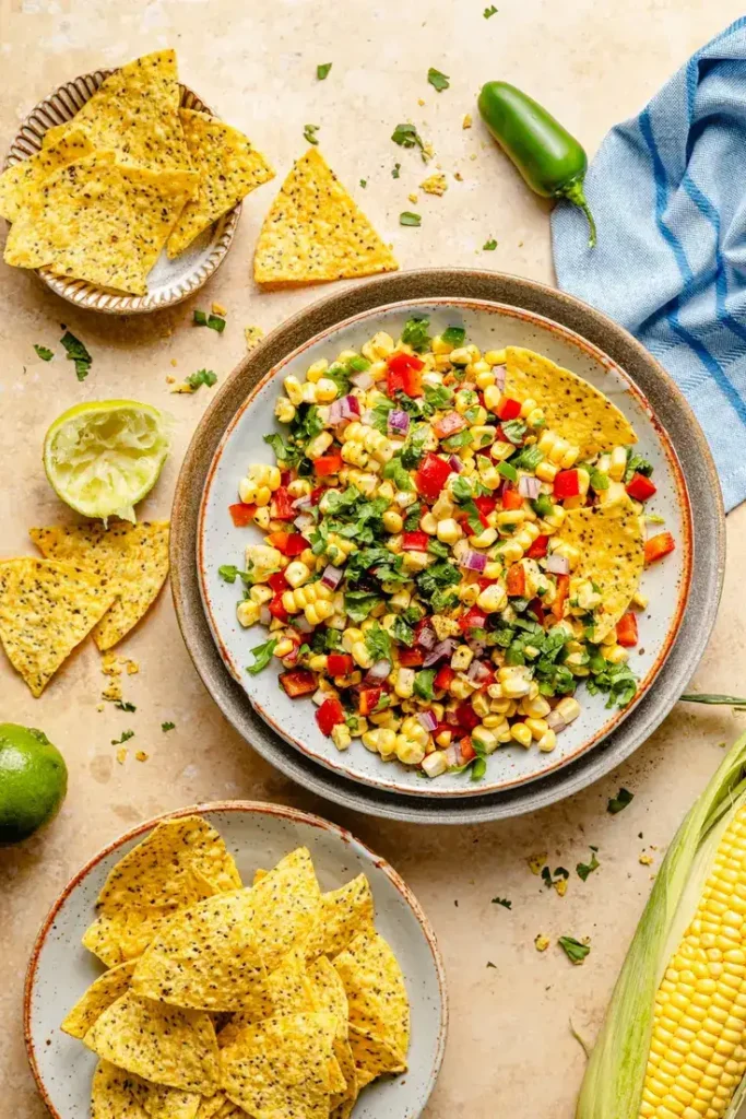 Best Corn Salsa by Ambitious Kitchen - Easy memorial day party appetizer