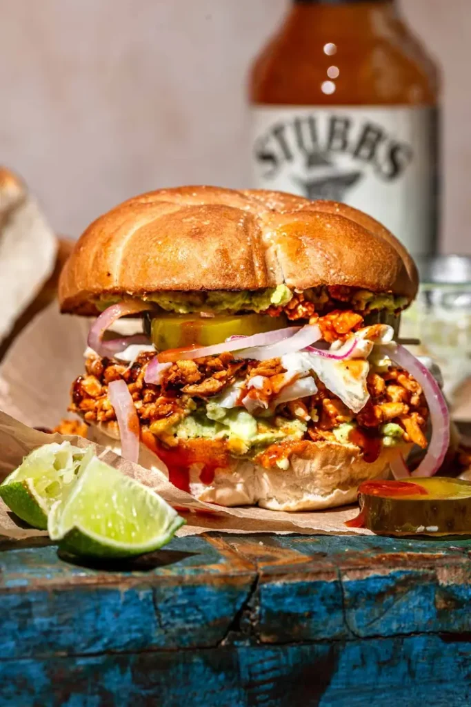 BBQ Tofu Sandwich with Smashed Avocado by Thank You Berry Much - Easy, fresh, and perfect for summer BBQs!
