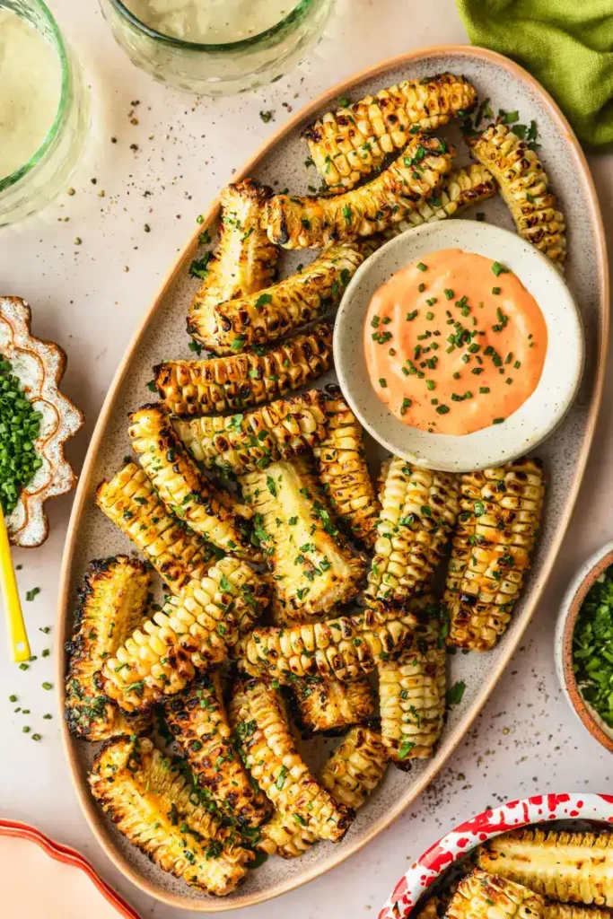 Corn Ribs by Sunday Table - Grill or bake, these perfect party appetizers!
 - 